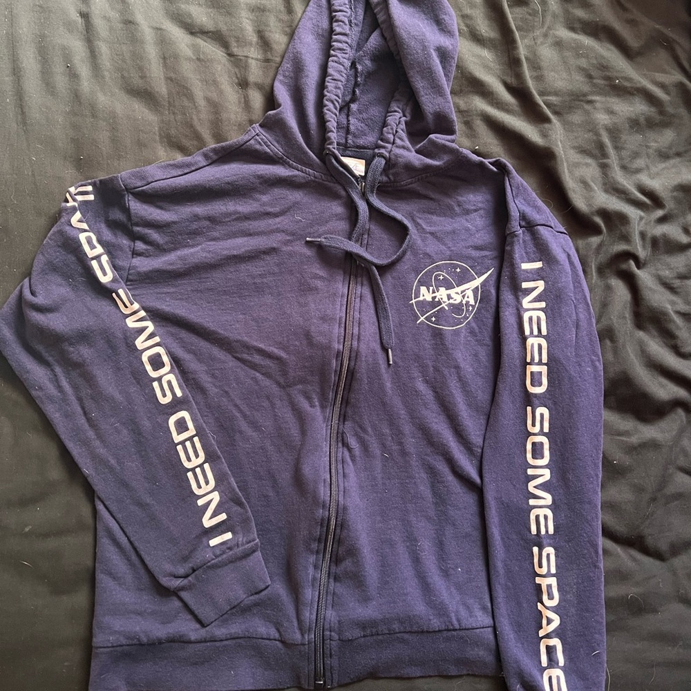 Dark blue NASA zip up sweatshirt 🚀